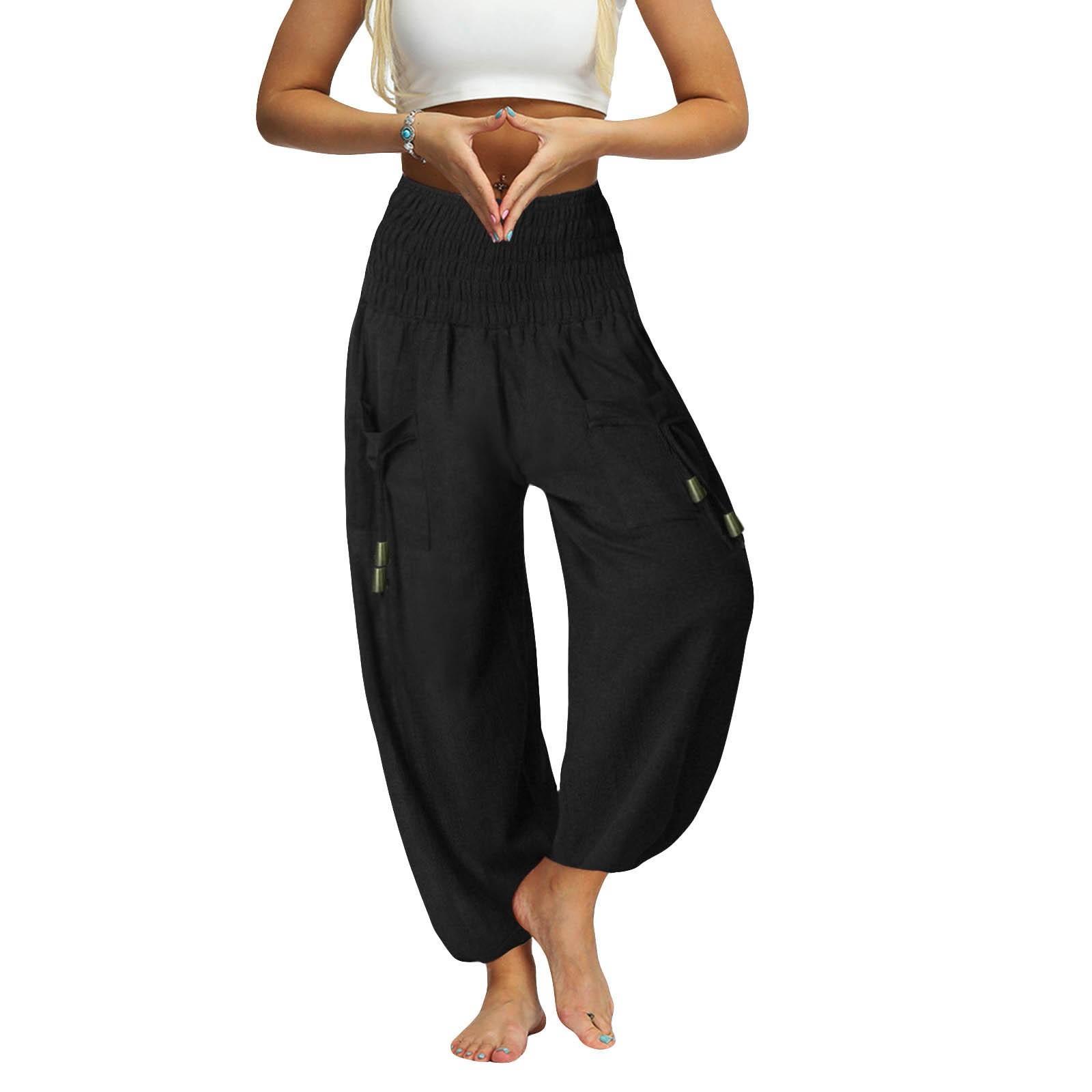 Boh Womens Loose Solider High Waist Lanyard Casual Pocket Sweatpants Pants S чорний
Boh Womens Loose Solider High Waist Lanyard Casual Pocket Sweatpants Pants S чорний