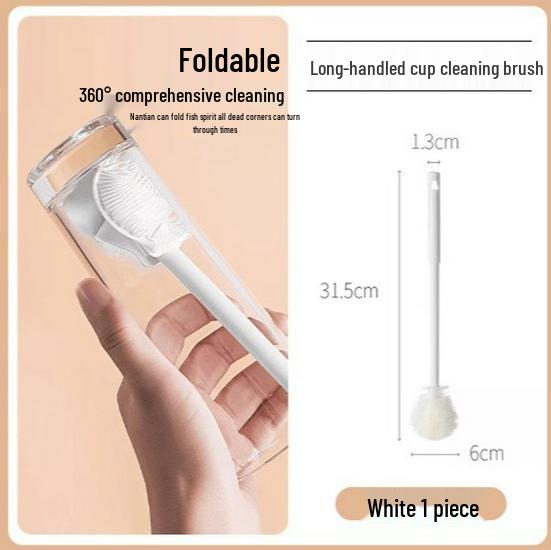 Foldable 90-Degree Long-Handled Silicone Brush for Bottles & Cups - Multi-Functional, No Dead Angles Food-Grade Material
Foldable 90-Degree Long-Handled Silicone Brush for Bottles & Cups - Multi-Functional, No Dead Angles Food-Grade Material