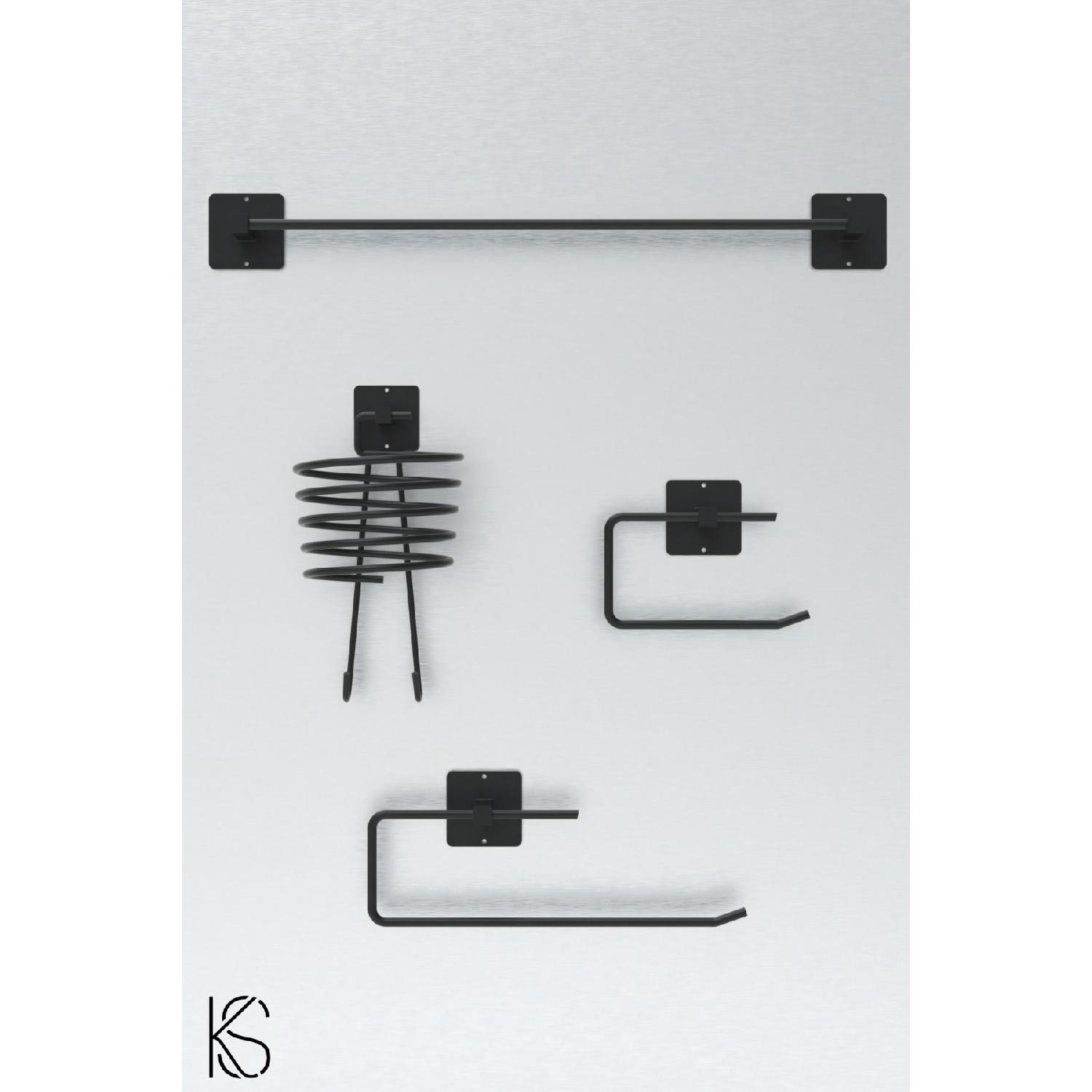 Adhesive 4-piece Black Blow Dryer Hanger Towel Rack WC Toilet Paper Holder Roll Towel Holder Bathroom Set чорний
Adhesive 4-piece Black Blow Dryer Hanger Towel Rack WC Toilet Paper Holder Roll Towel Holder Bathroom Set чорний