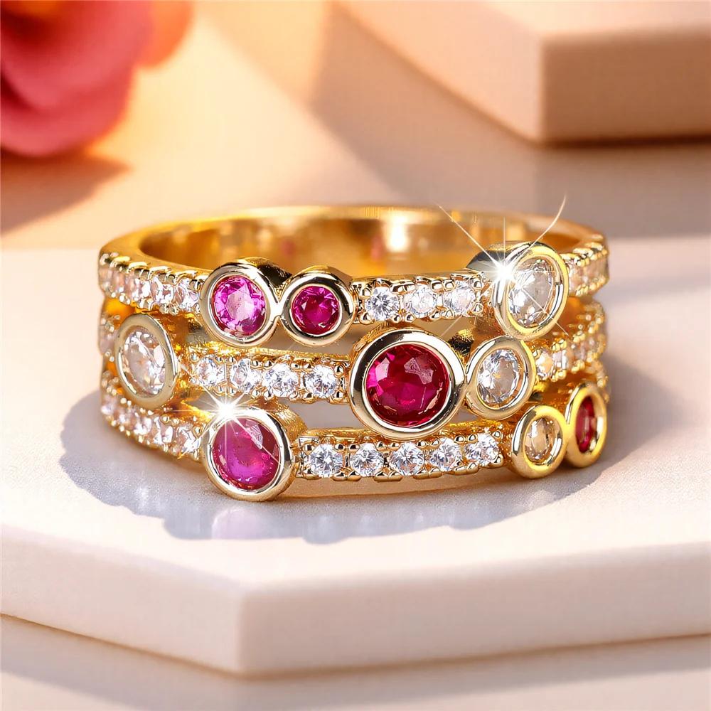 Delicate White Rose Red Zircon Ring for Women Luxury Gold Color Promise Engagement Rings Wedding Jewelry 6 золотий/рожевий червоний колір
Delicate White Rose Red Zircon Ring for Women Luxury Gold Color Promise Engagement Rings Wedding Jewelry 6 золотий/рожевий червоний колір