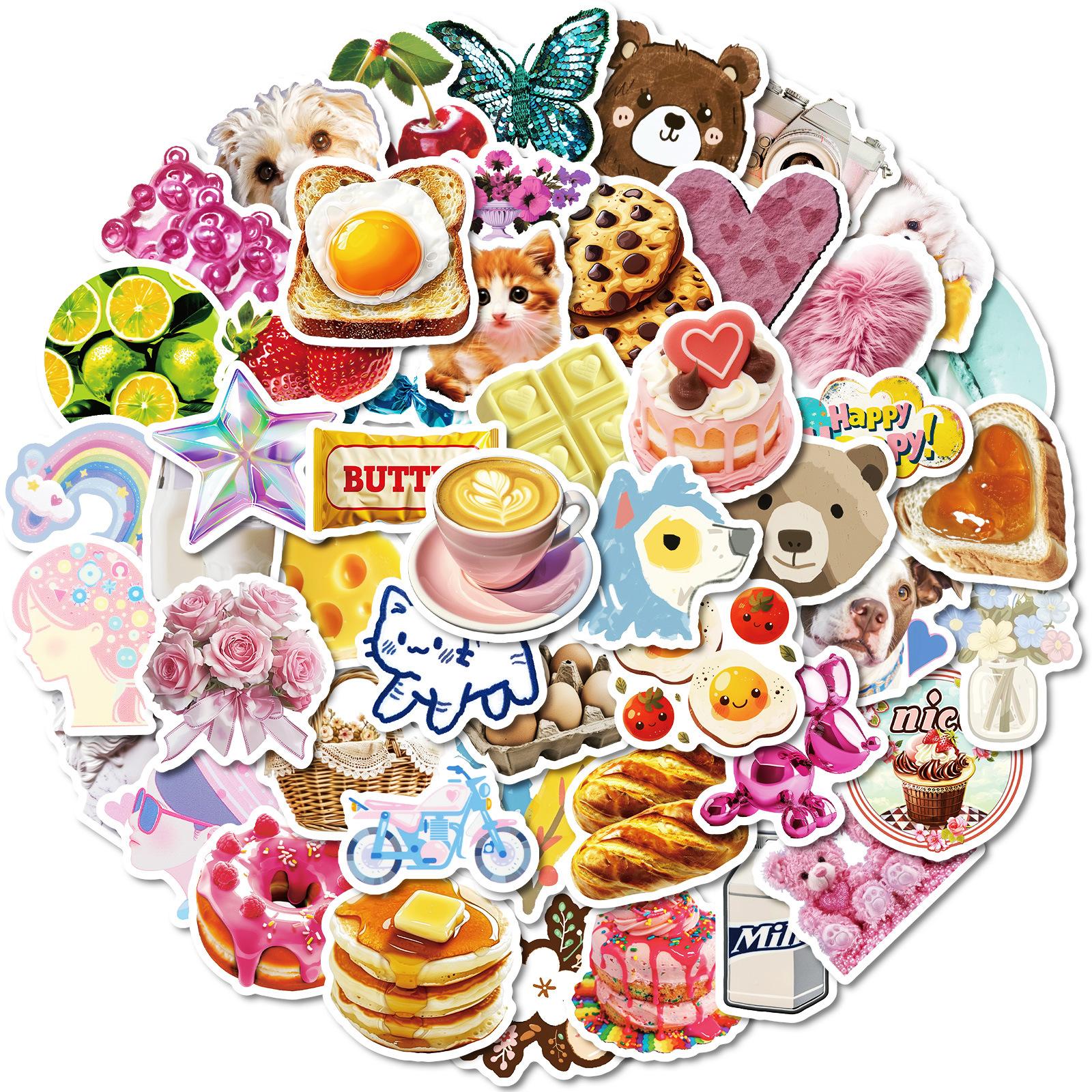 50 Ins Wind Girl Graffiti Stickers Cute Cat Dessert Dolls Do Not Repeat Waterproof Stickers
50 Ins Wind Girl Graffiti Stickers Cute Cat Dessert Dolls Do Not Repeat Waterproof Stickers