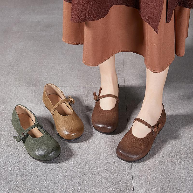 Genuine Leather Retro Women s Shoes Top Layer Cowhide Versatile for Spring and Autumn Commuting Shallow Women s Single Shoes 35
Genuine Leather Retro Women s Shoes Top Layer Cowhide Versatile for Spring and Autumn Commuting Shallow Women s Single Shoes 35