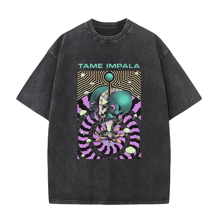 Unisexs Women Vintage Washed Short Sleeve Tshirt Tame Impala Rock Band Deadbeat Tour Album Hip Hop Fans Gift Tshirts M
Unisexs Women Vintage Washed Short Sleeve Tshirt Tame Impala Rock Band Deadbeat Tour Album Hip Hop Fans Gift Tshirts M