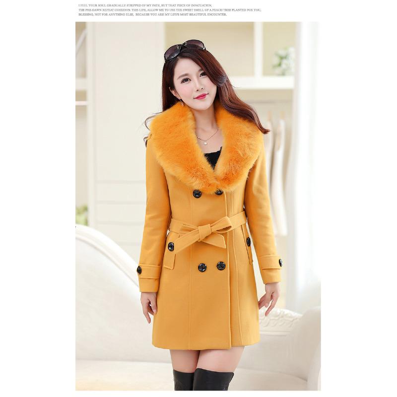 Осінньо-зимове вовняне жіноче пальто в корейському варіанті Двобортне середньо-довге вовняне пальто 5XL жовтий
Осінньо-зимове вовняне жіноче пальто в корейському варіанті Двобортне середньо-довге вовняне пальто 5XL жовтий