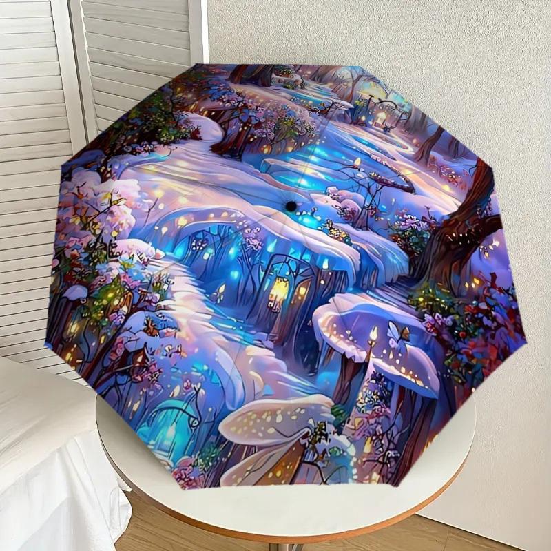 1pc Fairy Tale Winter Wonderland Umbrella with Plastic Handle,Suitable for All Seasons Home Travel Outdoor UmbrellaDD981
1pc Fairy Tale Winter Wonderland Umbrella with Plastic Handle,Suitable for All Seasons Home Travel Outdoor UmbrellaDD981