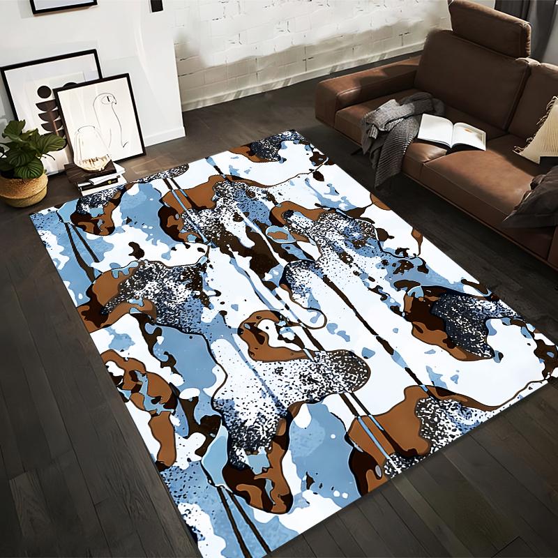 Modern Abstract Camouflage Pattern Carpet in Blue Brown Design Suitable for use as an anti-slip for living room bedroom sofas 40x60cm( 15x23in )
Modern Abstract Camouflage Pattern Carpet in Blue Brown Design Suitable for use as an anti-slip for living room bedroom sofas 40x60cm( 15x23in )