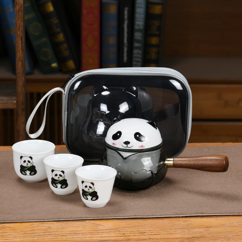Panda Ceramic Tea Set Outdoor Portable Travel Tea Set Three Cups Express Portable Set Business Creative Portable
Panda Ceramic Tea Set Outdoor Portable Travel Tea Set Three Cups Express Portable Set Business Creative Portable