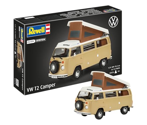 Німецький Revell 1/24 VW T2 Camper Пластикова модель 07676
Німецький Revell 1/24 VW T2 Camper Пластикова модель 07676