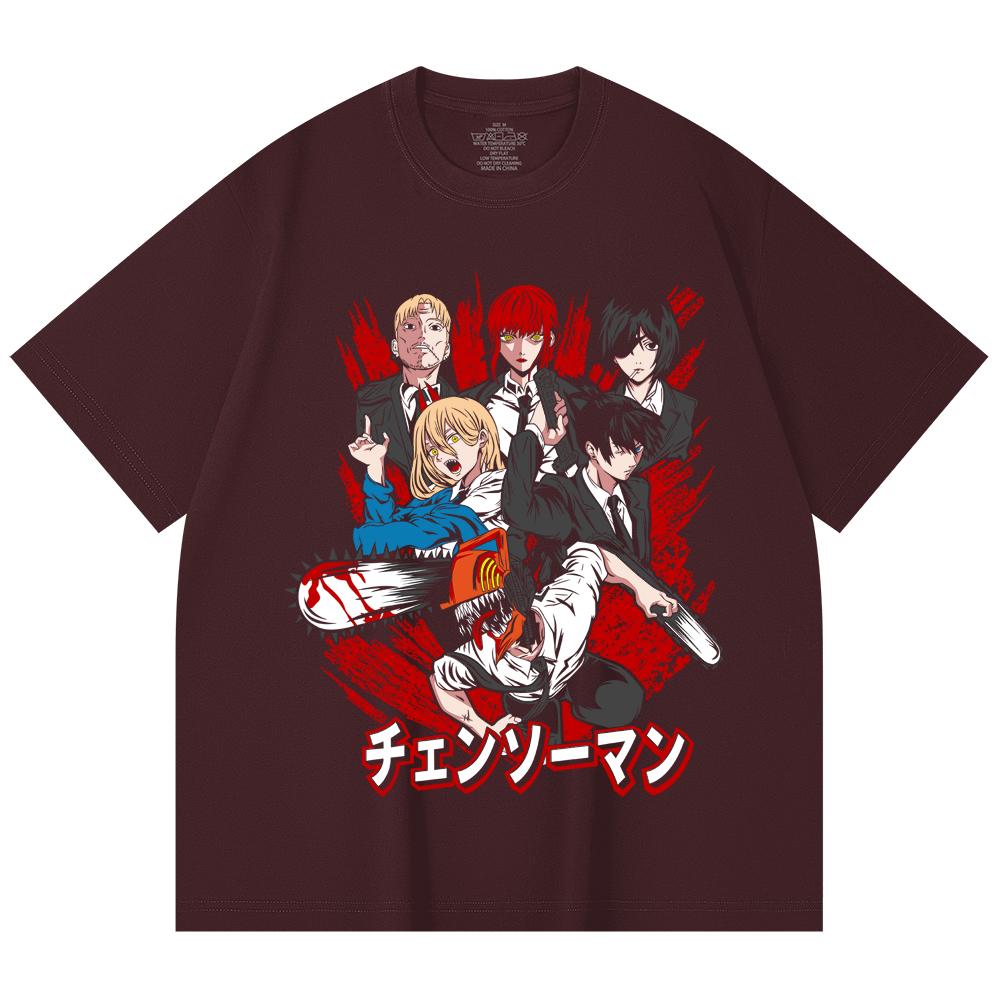 230 Gsm 100% Cotton Chainsaw Man V19 Print Unisex Heavy Cotton T Shirt 2XL вина червоного кольору
230 Gsm 100% Cotton Chainsaw Man V19 Print Unisex Heavy Cotton T Shirt 2XL вина червоного кольору