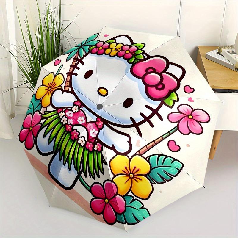 1pc Hawaiian Floral Hello Kitty Umbrella with Plastic Handle,Suitable for All Seasons Home Travel Outdoor UmbrellaSanlio073
1pc Hawaiian Floral Hello Kitty Umbrella with Plastic Handle,Suitable for All Seasons Home Travel Outdoor UmbrellaSanlio073