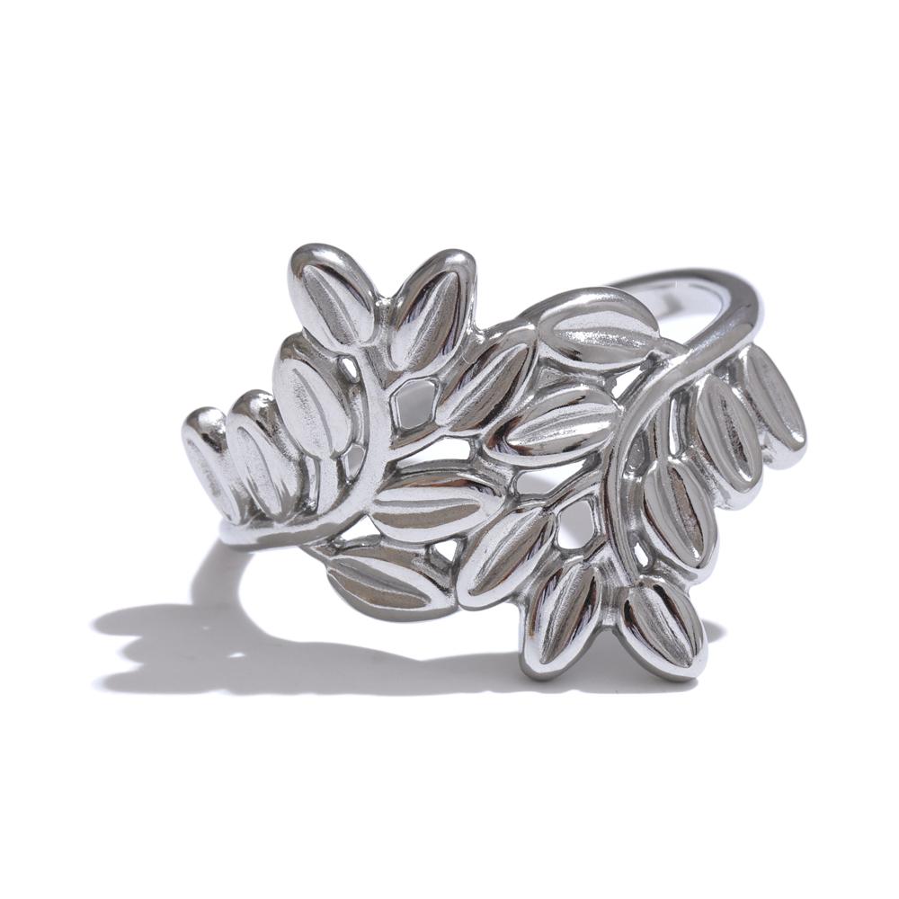 Yhpup Stainless Steel Metal Leaf Leaves Open Ring Trendy Fashion Daily Cheap Jewelry 18K PVD Plated Wholesale resizable
Yhpup Stainless Steel Metal Leaf Leaves Open Ring Trendy Fashion Daily Cheap Jewelry 18K PVD Plated Wholesale resizable