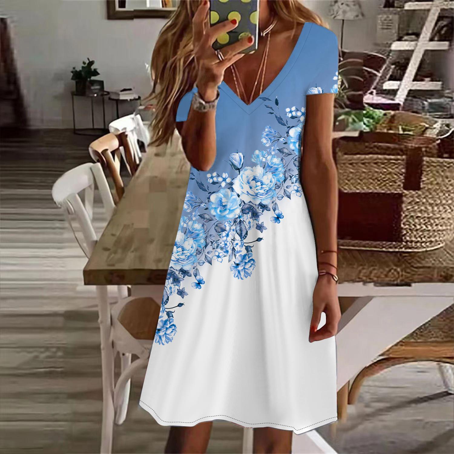 Літня модна жіноча сукня з V-подібним вирізом і коротким рукавом, фіолетове зелене листя з принтом і квітами, сексуальне плаття 8XL світло-синій колір
Літня модна жіноча сукня з V-подібним вирізом і коротким рукавом, фіолетове зелене листя з принтом і квітами, сексуальне плаття 8XL світло-синій колір