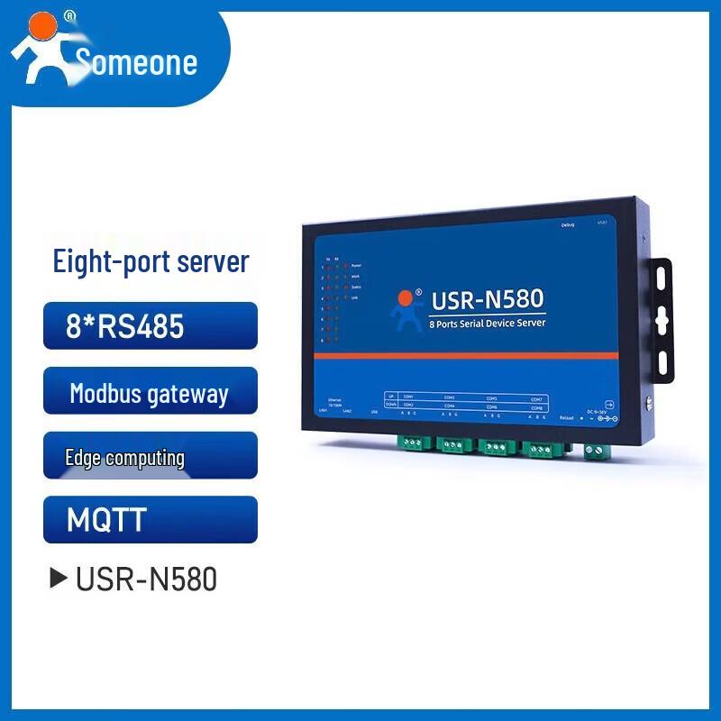 LonHand N580 Industrial 8-Port RS485 to Ethernet Serial Server
LonHand N580 Industrial 8-Port RS485 to Ethernet Serial Server