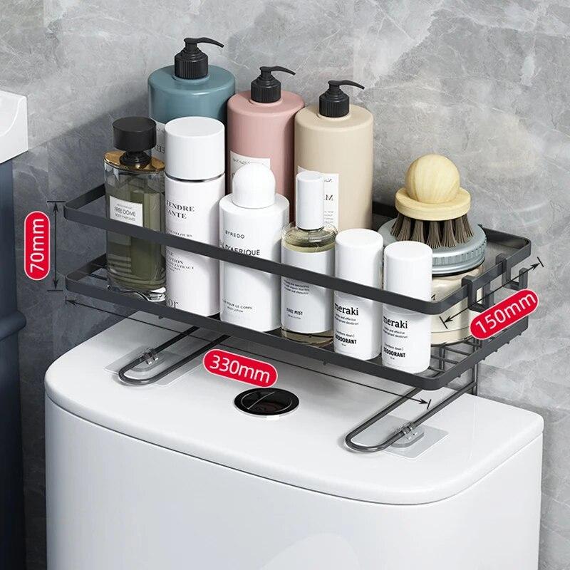 Стелаж для зберігання туалетної полиці, над полицею для зберігання унітазу Кухонна полиця для зберігання без ударів Органайзер для туалетного паперу Полиці для ванної кімнати 1 layer black
Стелаж для зберігання туалетної полиці, над полицею для зберігання унітазу Кухонна полиця для зберігання без ударів Органайзер для туалетного паперу Полиці для ванної кімнати 1 layer black