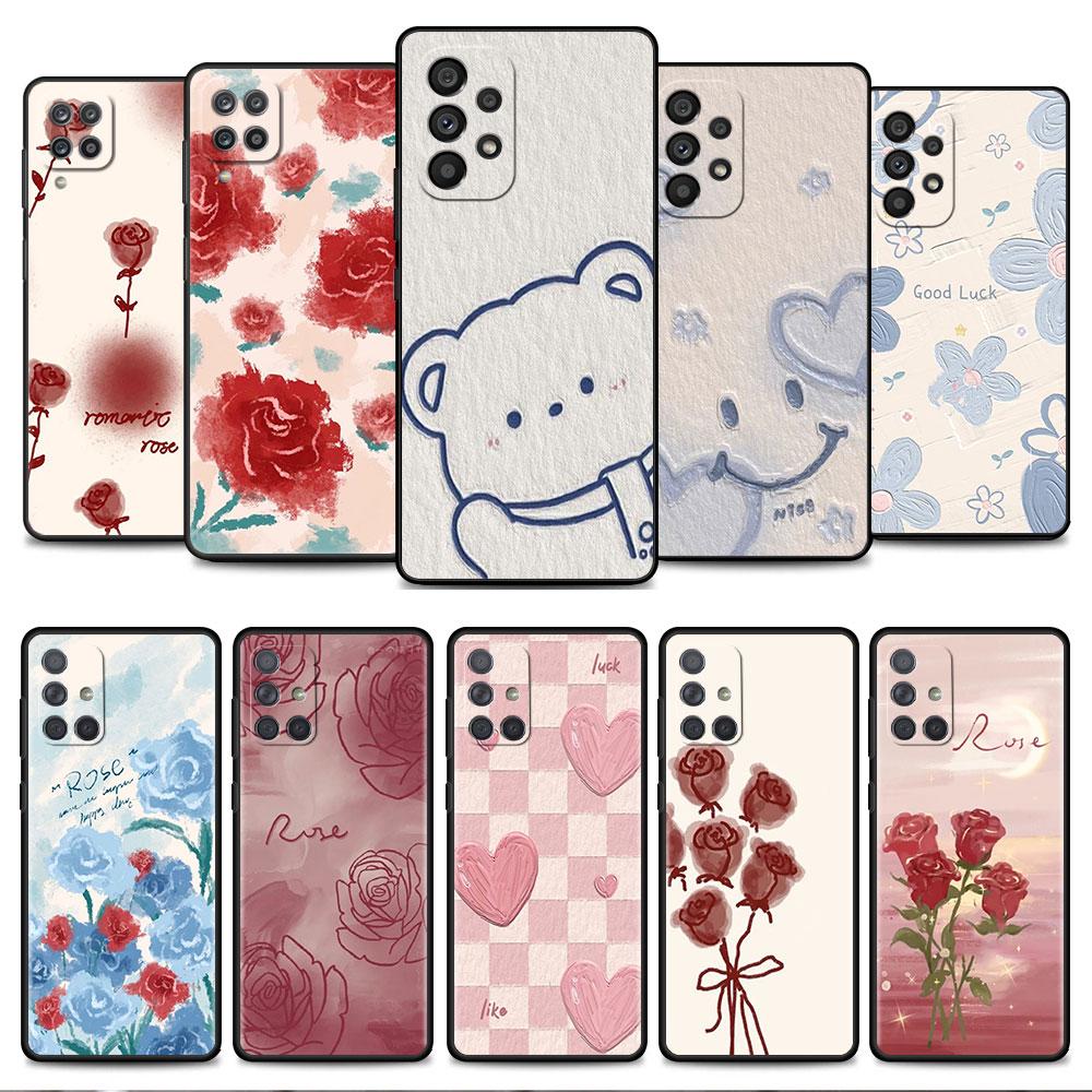 Case For Samsung Galaxy A52 A12 A32 A51 A21s A71 A13 A53 A22 A31 A72 A03 A02s A41 Black Phone Shell Flower Cute Samsung A52 4G(5G)
Case For Samsung Galaxy A52 A12 A32 A51 A21s A71 A13 A53 A22 A31 A72 A03 A02s A41 Black Phone Shell Flower Cute Samsung A52 4G(5G)