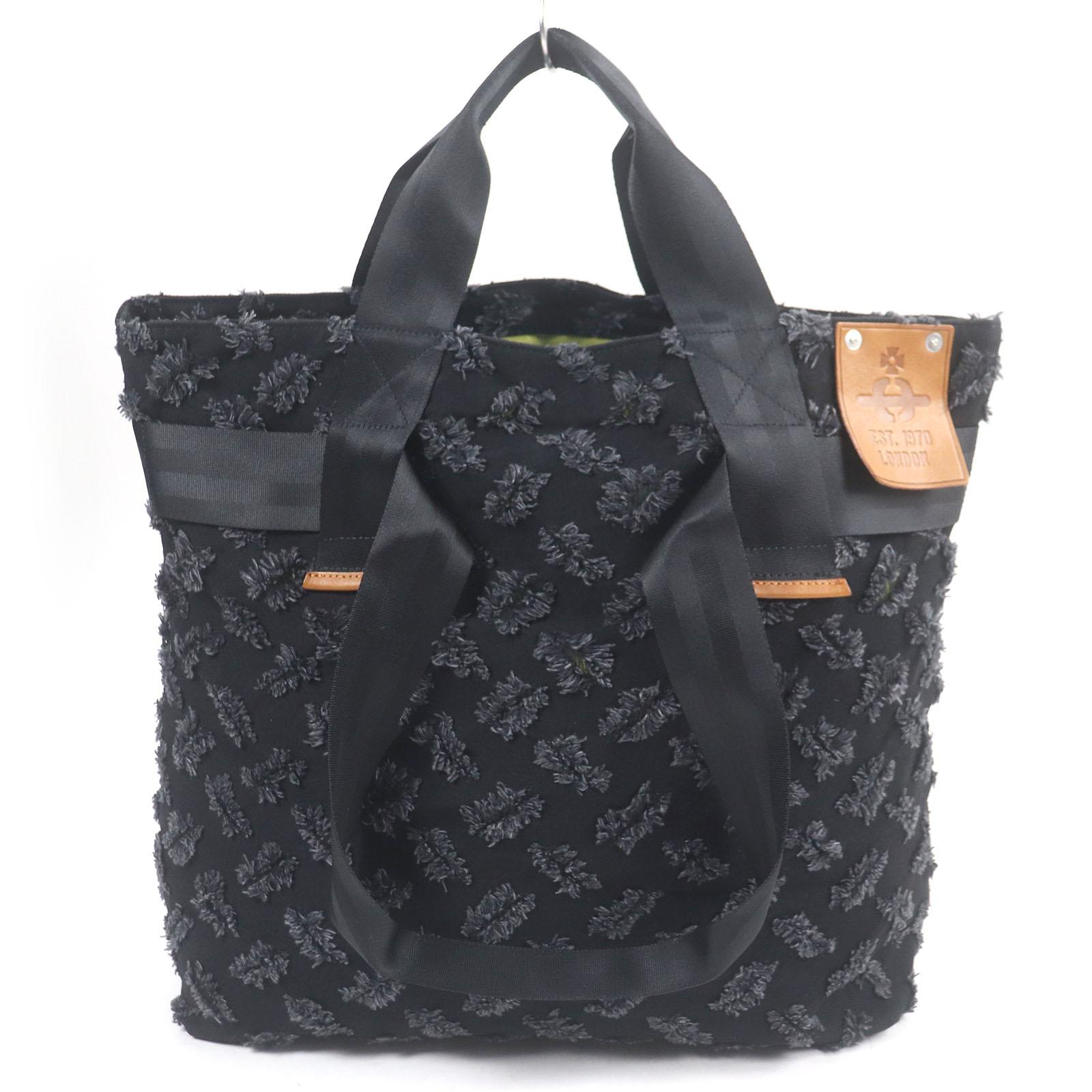 Vivienne Westwood Tote Bag Large with leather patch black canvas mens Used
Vivienne Westwood Tote Bag Large with leather patch black canvas mens Used