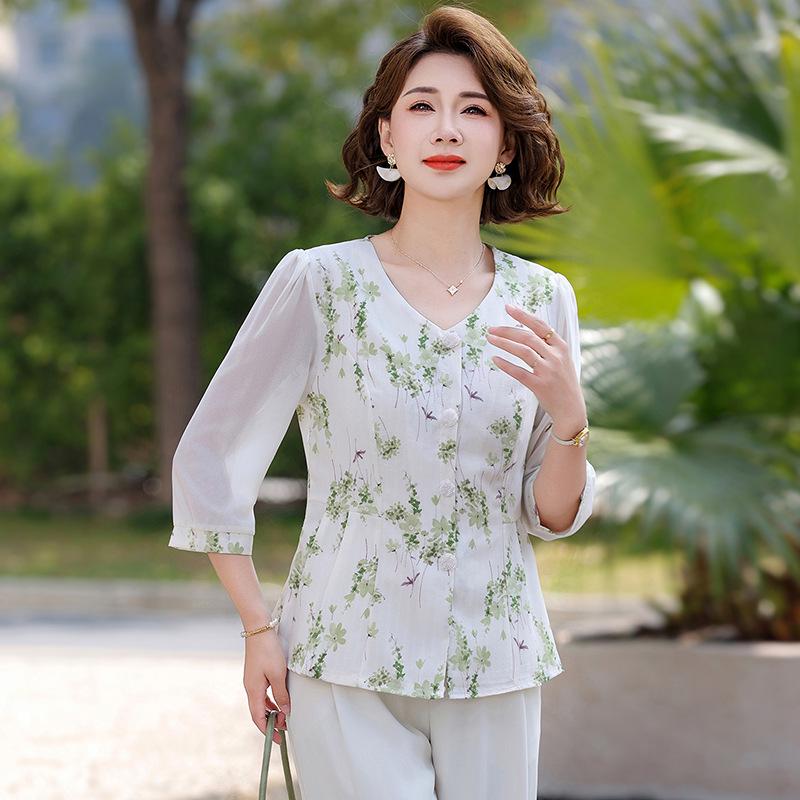2026 Summer Floral Print Top for Moms: Stylish, Elegant T-Shirt for Middle-aged and Elderly Women – Loose Fit, Belly Concealing 5XL (recommended for 75-82.5 kg) зелёный
2026 Summer Floral Print Top for Moms: Stylish, Elegant T-Shirt for Middle-aged and Elderly Women – Loose Fit, Belly Concealing 5XL (recommended for 75-82.5 kg) зелёный