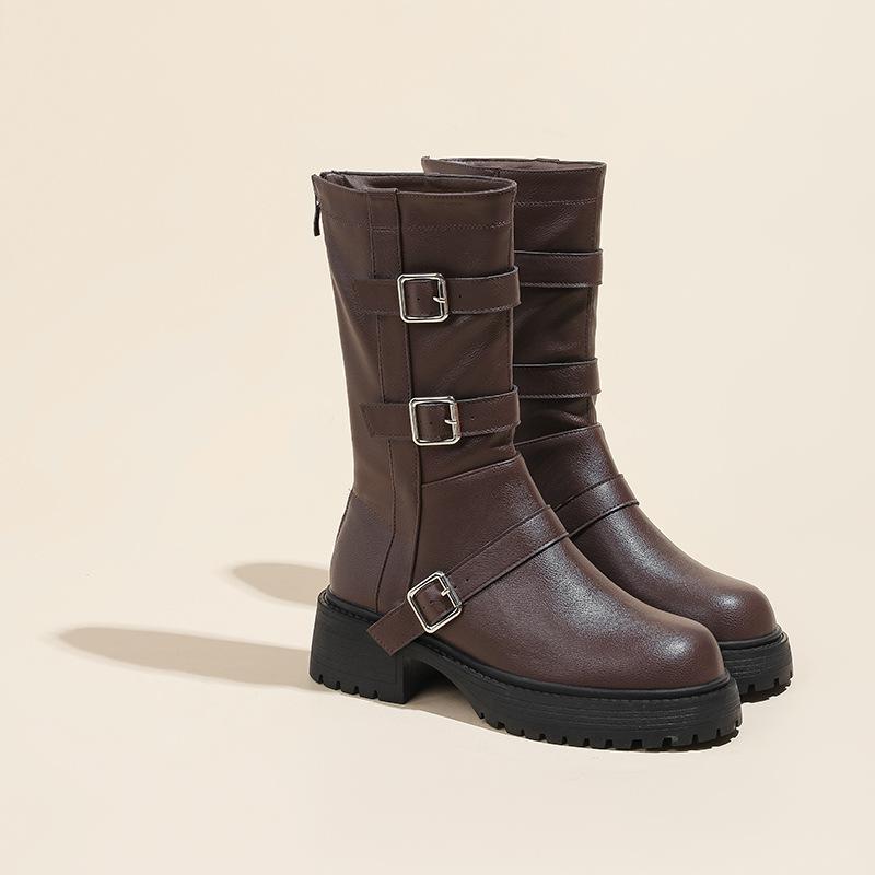 Ботильоны в британском стиле с пряжкой на ремне, новинка осени и зимы 2025, с круглым носком и толстым каблуком, ботинки мартин, женские ковбойские ботинки 40 коричневый
Ботильоны в британском стиле с пряжкой на ремне, новинка осени и зимы 2025, с круглым носком и толстым каблуком, ботинки мартин, женские ковбойские ботинки 40 коричневый