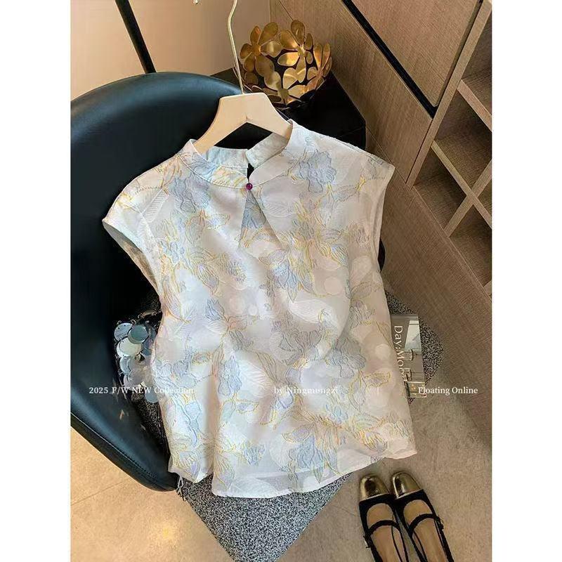 2025 new zen chic vest top stand-up collar buckle embroidered jacquard sleeveless shirt women 3XL (recommended 138-75kg)
2025 new zen chic vest top stand-up collar buckle embroidered jacquard sleeveless shirt women 3XL (recommended 138-75kg)
