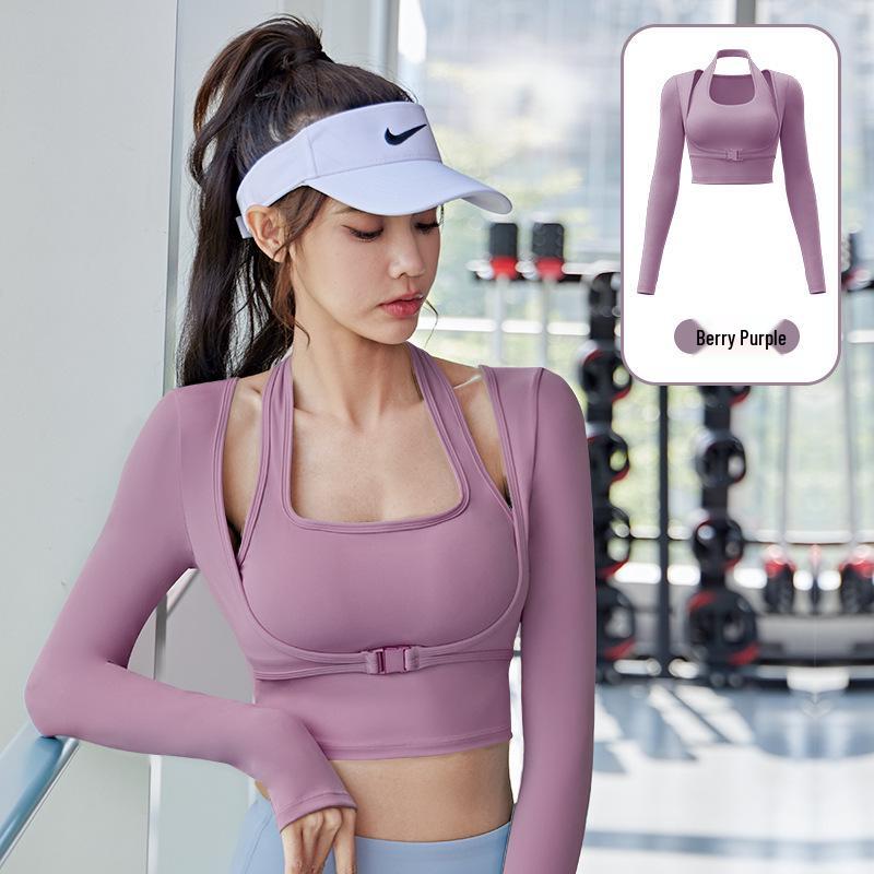 Summer Nude Halter Neck No-Bra Yoga Sportswear - Adjustable Fake Two-Piece Fitness Outerwear Small
Summer Nude Halter Neck No-Bra Yoga Sportswear - Adjustable Fake Two-Piece Fitness Outerwear Small