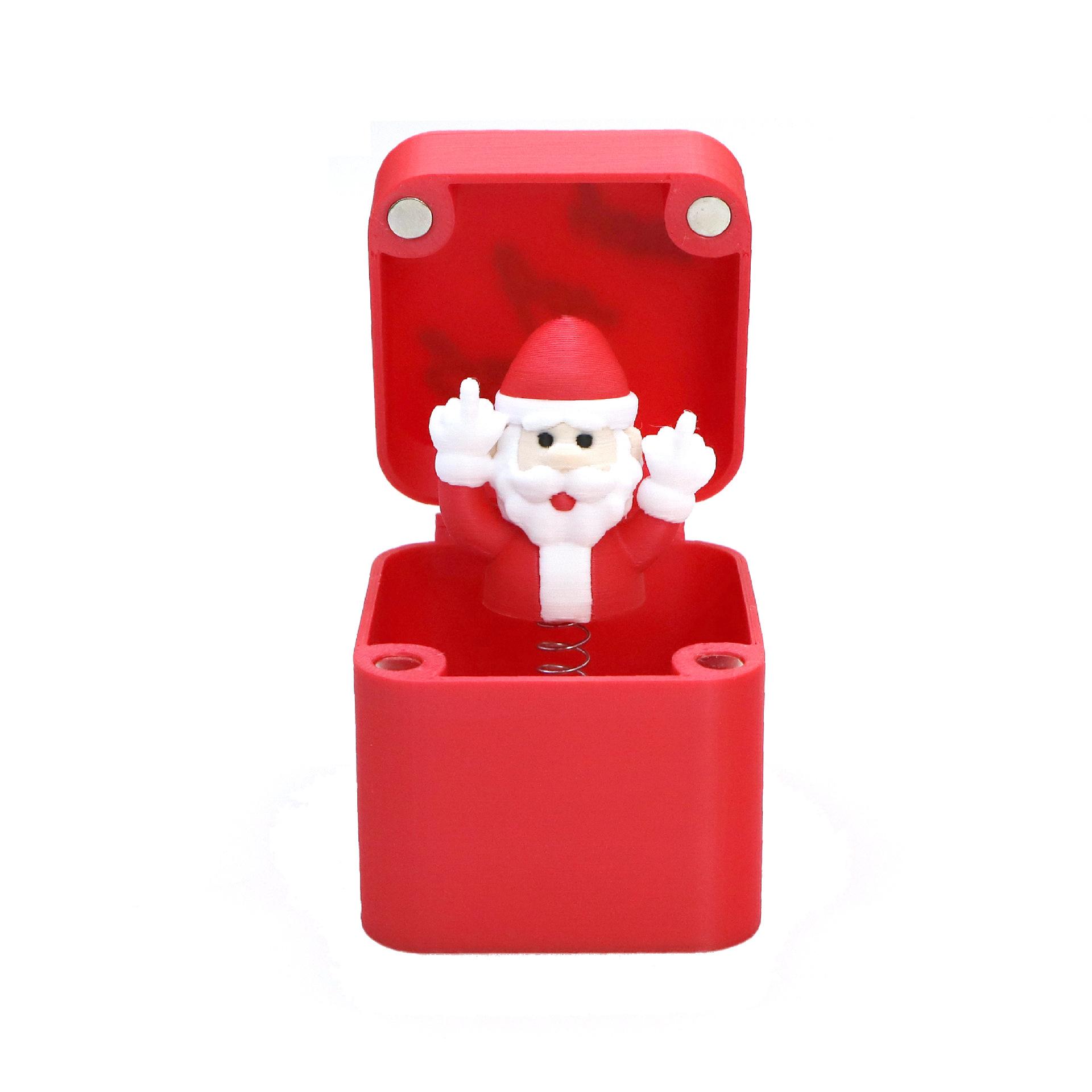 3D Printed Middle Finger In Box Funny Creative Santa Claus Elk Spoof Toys Christmas Gift Surprise Gift Box Interesting Prank Toy
3D Printed Middle Finger In Box Funny Creative Santa Claus Elk Spoof Toys Christmas Gift Surprise Gift Box Interesting Prank Toy