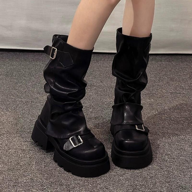 Retro British Style Women Shoes Thick Soled Women s Leather Boots Anti Slip Women s Midsole Boots 35 чорний
Retro British Style Women Shoes Thick Soled Women s Leather Boots Anti Slip Women s Midsole Boots 35 чорний