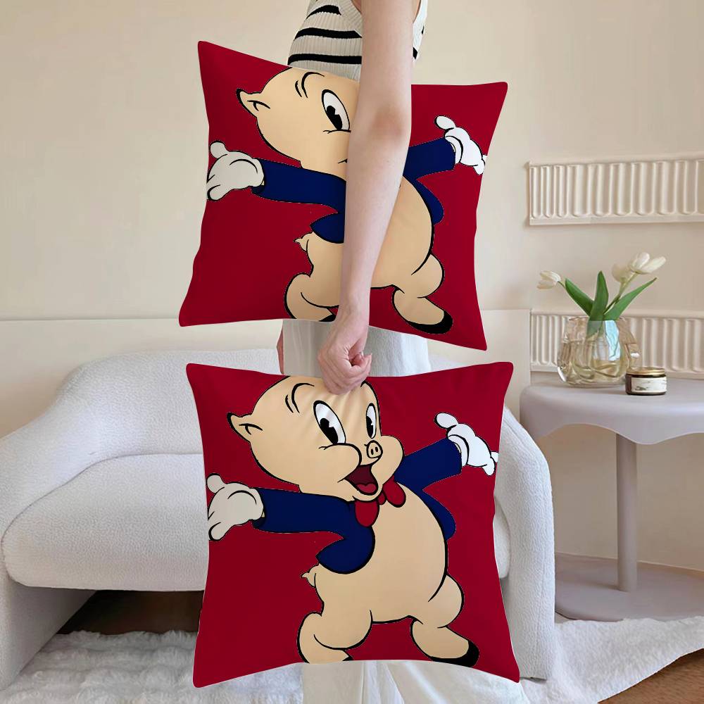 P-Porky Pig Pillow Case Anti-dustmite Invisible zipper Sofa Bed 12x12Inch
P-Porky Pig Pillow Case Anti-dustmite Invisible zipper Sofa Bed 12x12Inch