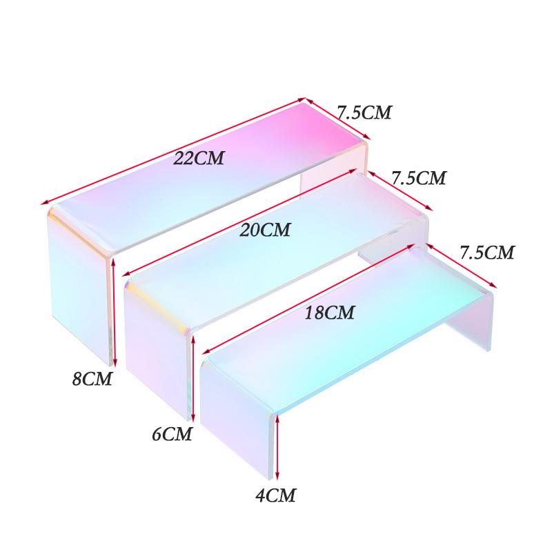 Iridescent U Shape Acrylic Riser Display Stand,Acrylic Product Shelf for Retail,Rectangle Showcase Stand for Vendor Shop Display
Iridescent U Shape Acrylic Riser Display Stand,Acrylic Product Shelf for Retail,Rectangle Showcase Stand for Vendor Shop Display