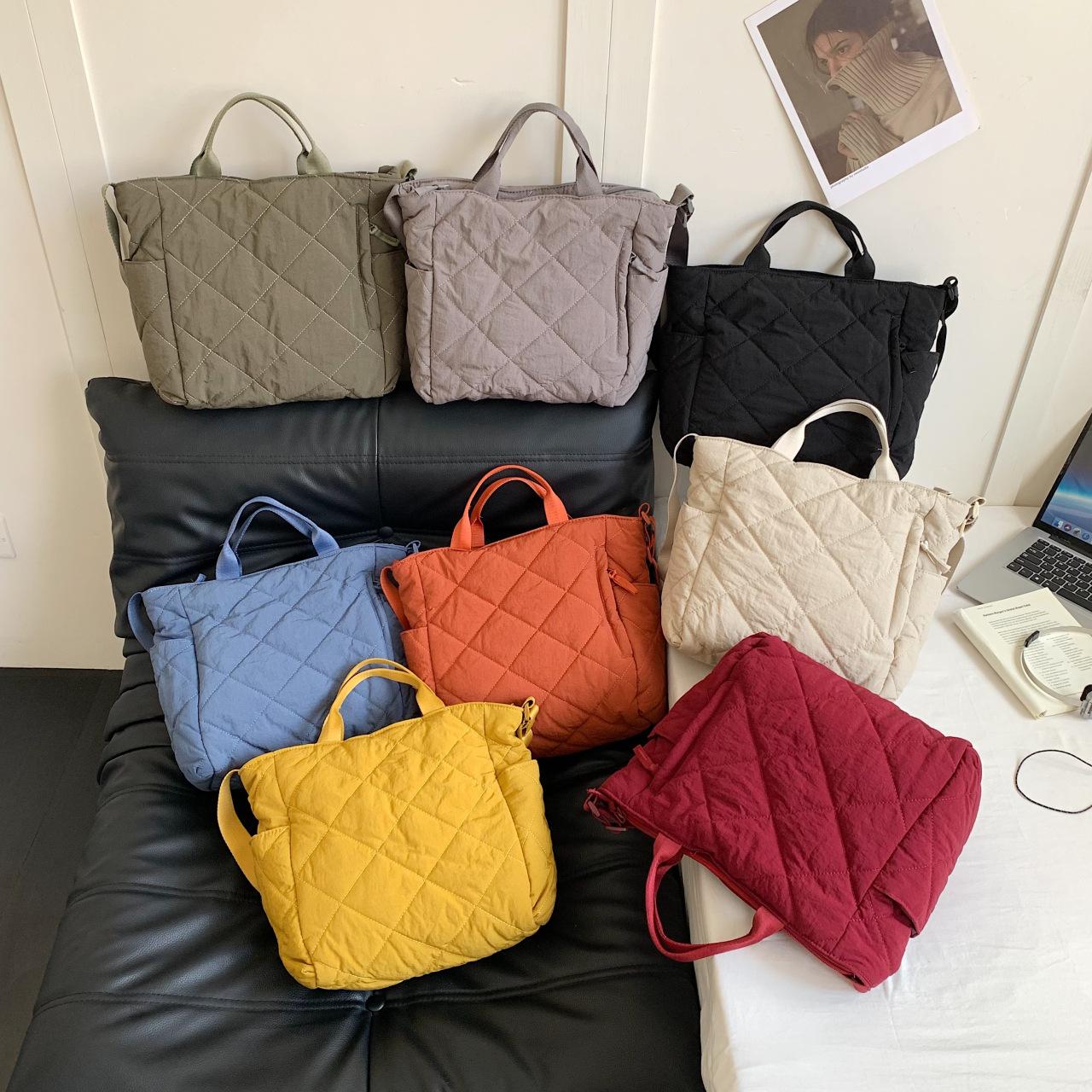 Spring and summer new casual fashion tote bag soft bag Japanese large capacity lightweight shoulder messenger bag shopping bag
Spring and summer new casual fashion tote bag soft bag Japanese large capacity lightweight shoulder messenger bag shopping bag