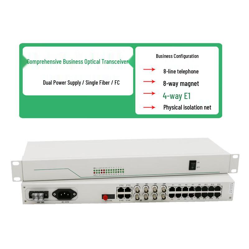KUNYU 4E14FE8C8P Integrated Multi-service Optical Multiplexer
KUNYU 4E14FE8C8P Integrated Multi-service Optical Multiplexer