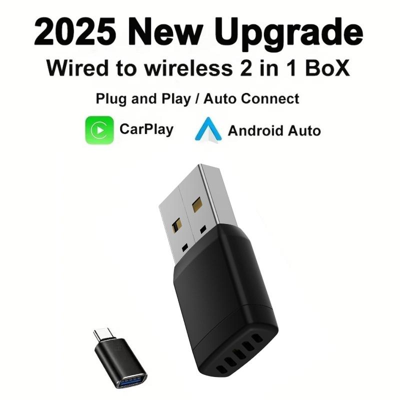2 in 1 Wired to Wireless Car CarPlay Adapter Android Auto AI Box Play & Plug for OEM Wired CarPlay AA Navigation System чёрный
2 in 1 Wired to Wireless Car CarPlay Adapter Android Auto AI Box Play & Plug for OEM Wired CarPlay AA Navigation System чёрный