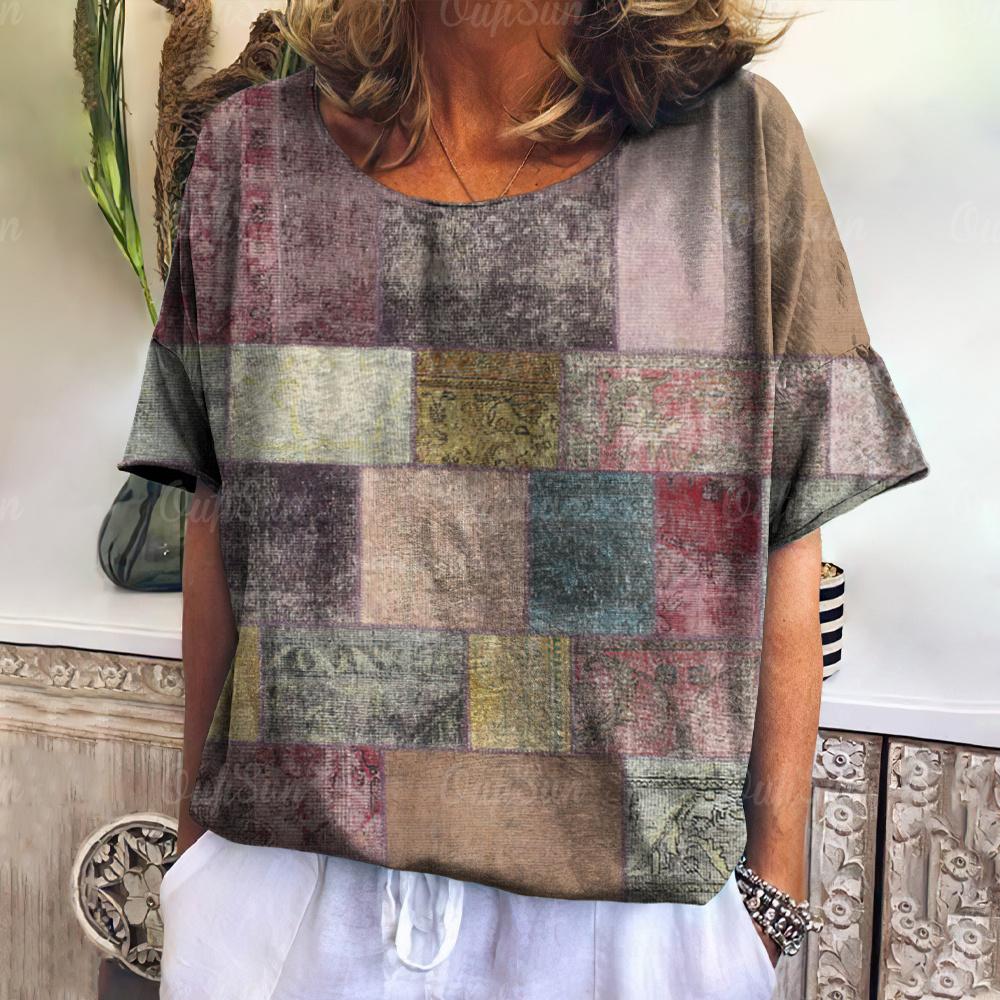 Summer Women s V-neck T-shirt Casual Fashion Short Sleeve Tops New Plaid Pattern Harajuku Style Oversize Loose Women s Clothing S
Summer Women s V-neck T-shirt Casual Fashion Short Sleeve Tops New Plaid Pattern Harajuku Style Oversize Loose Women s Clothing S