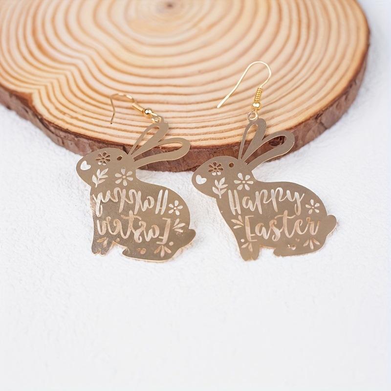 Easter Bunny Copper Earrings Earrings Hollow Design Exquisite Fashion Temperament Holiday Sweet Cool
Easter Bunny Copper Earrings Earrings Hollow Design Exquisite Fashion Temperament Holiday Sweet Cool