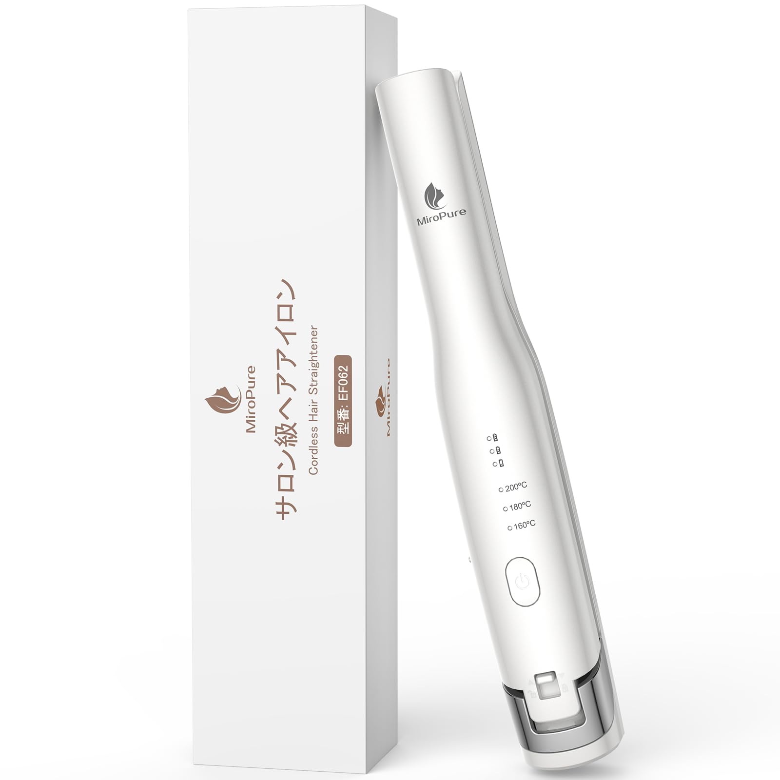 MiroPure Cordless Hair Millions of Negative USB Ideal for Business and Perfect Gift Straightener/Curler, 15mm, 160℃-200℃, Ions, Charging, Compact, белый
MiroPure Cordless Hair Millions of Negative USB Ideal for Business and Perfect Gift Straightener/Curler, 15mm, 160℃-200℃, Ions, Charging, Compact, белый