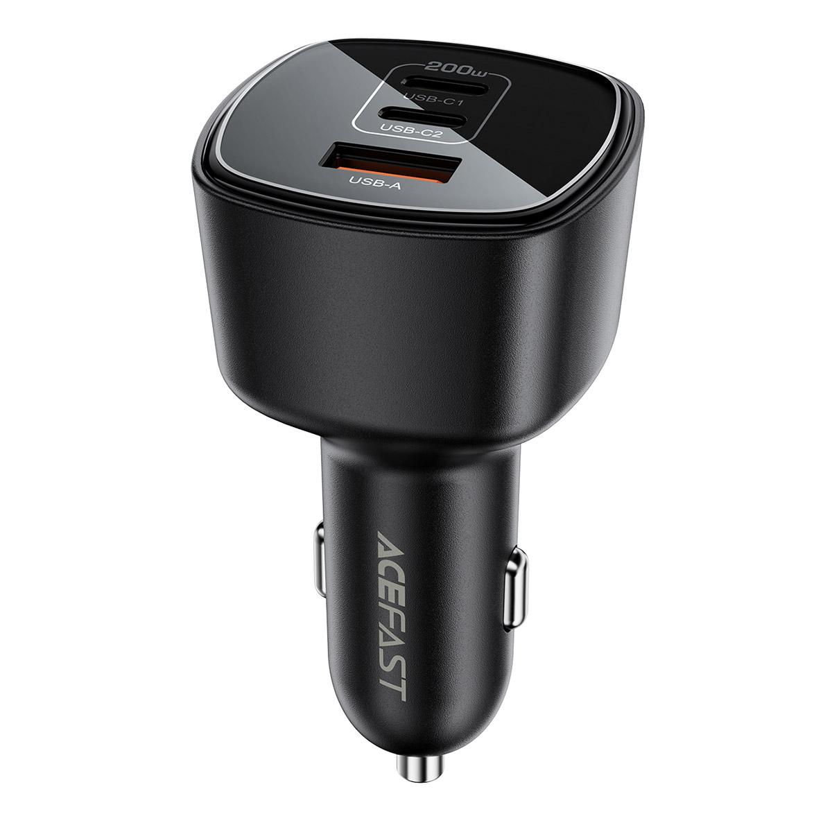ACEFAST B18 200W Car Charger Dual USB-C + USB-A Fast Charging Cigarette Lighter Adapter
ACEFAST B18 200W Car Charger Dual USB-C + USB-A Fast Charging Cigarette Lighter Adapter
