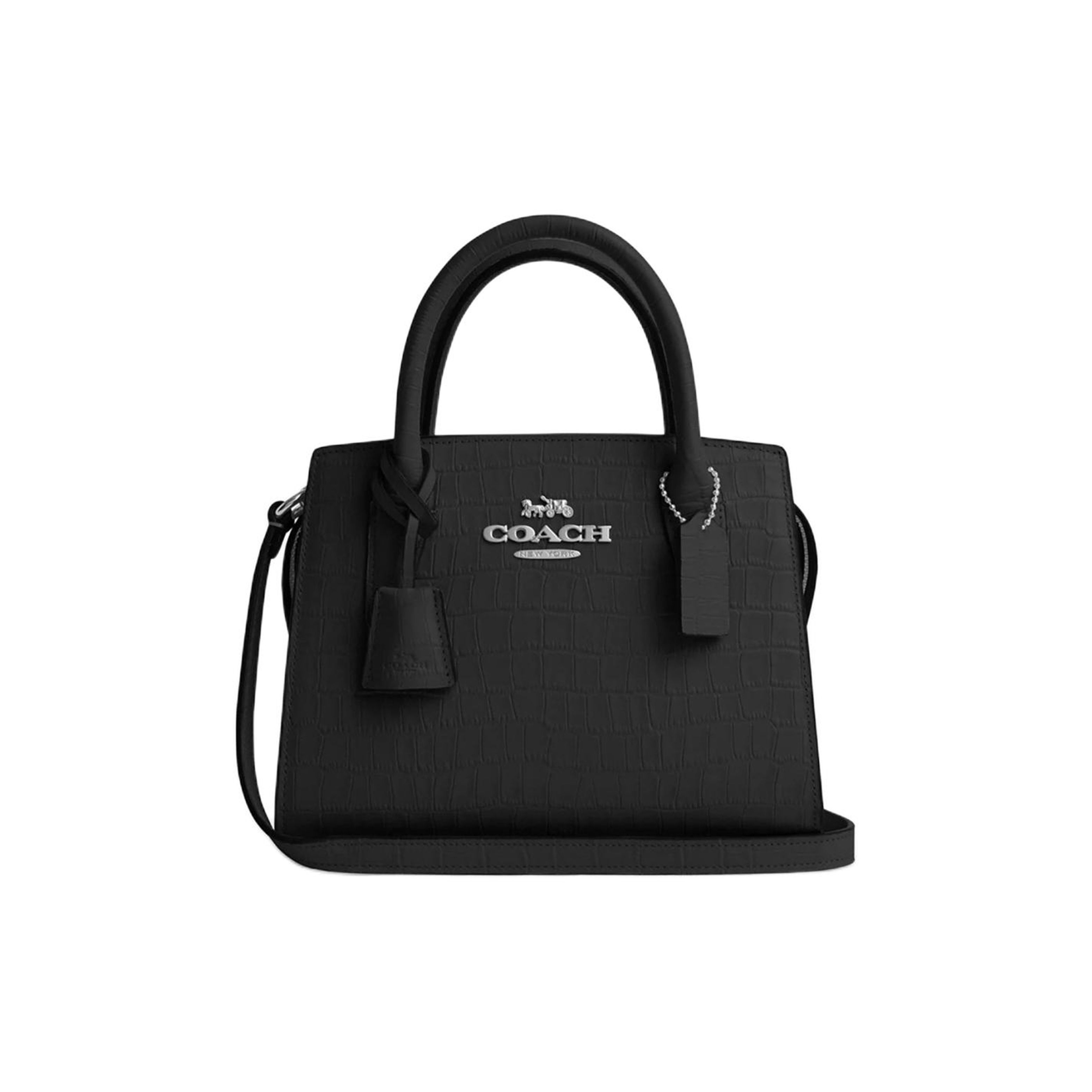 Coach Andrea 22 Logo Zipper Closure Crocodile Embossed Leather Shoulder Crossbody Handbag Small Women Handbag Silver Black CR105-SVBK Basic Set (Bag+Dust Bag)
Coach Andrea 22 Logo Zipper Closure Crocodile Embossed Leather Shoulder Crossbody Handbag Small Women Handbag Silver Black CR105-SVBK Basic Set (Bag+Dust Bag)
