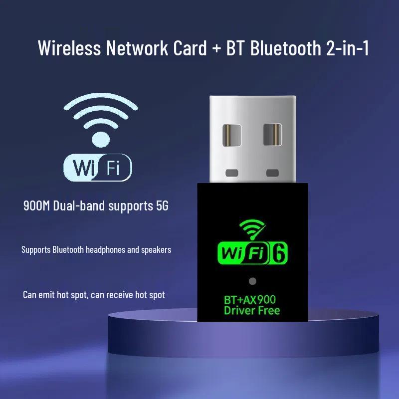 Hot-Selling 5G Dual-Band WiFi 6 USB Mini Wireless Network Card - Driver-Free, High-Speed Receiver for Universal Computer Gigabit Connectivity
Hot-Selling 5G Dual-Band WiFi 6 USB Mini Wireless Network Card - Driver-Free, High-Speed Receiver for Universal Computer Gigabit Connectivity