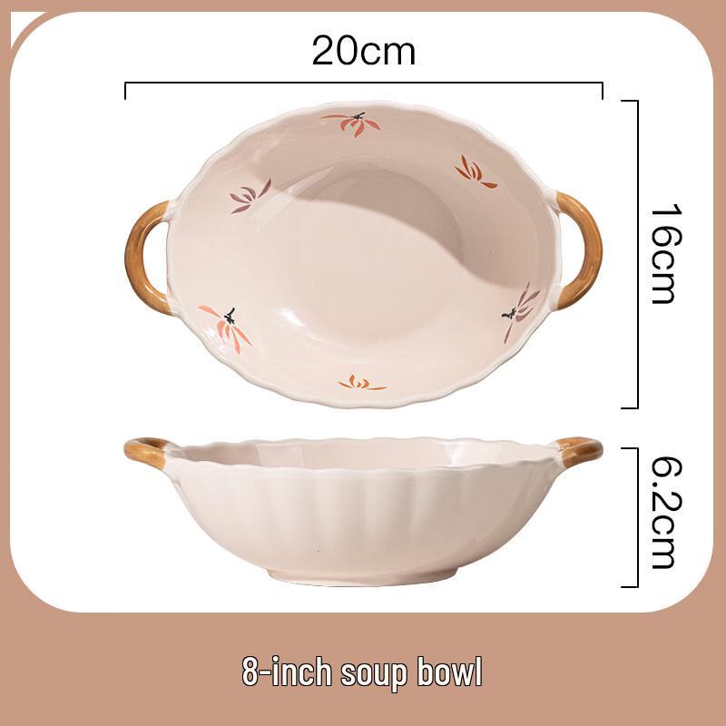 Ruhan Yutangchun 8.2-inch Enamel Double-Handled Soup Bowl
Ruhan Yutangchun 8.2-inch Enamel Double-Handled Soup Bowl