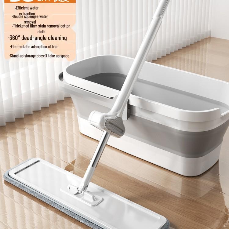 Багатофункціональна швабра для лінивих з вологопоглинаючою тканиною та відром One Cloth
Багатофункціональна швабра для лінивих з вологопоглинаючою тканиною та відром One Cloth