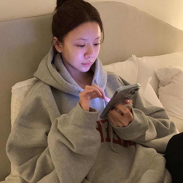 Женские свободные свитера с длинным рукавом и капюшоном с круглым вырезом, женские топы, однотонные толстовки M серый
Женские свободные свитера с длинным рукавом и капюшоном с круглым вырезом, женские топы, однотонные толстовки M серый