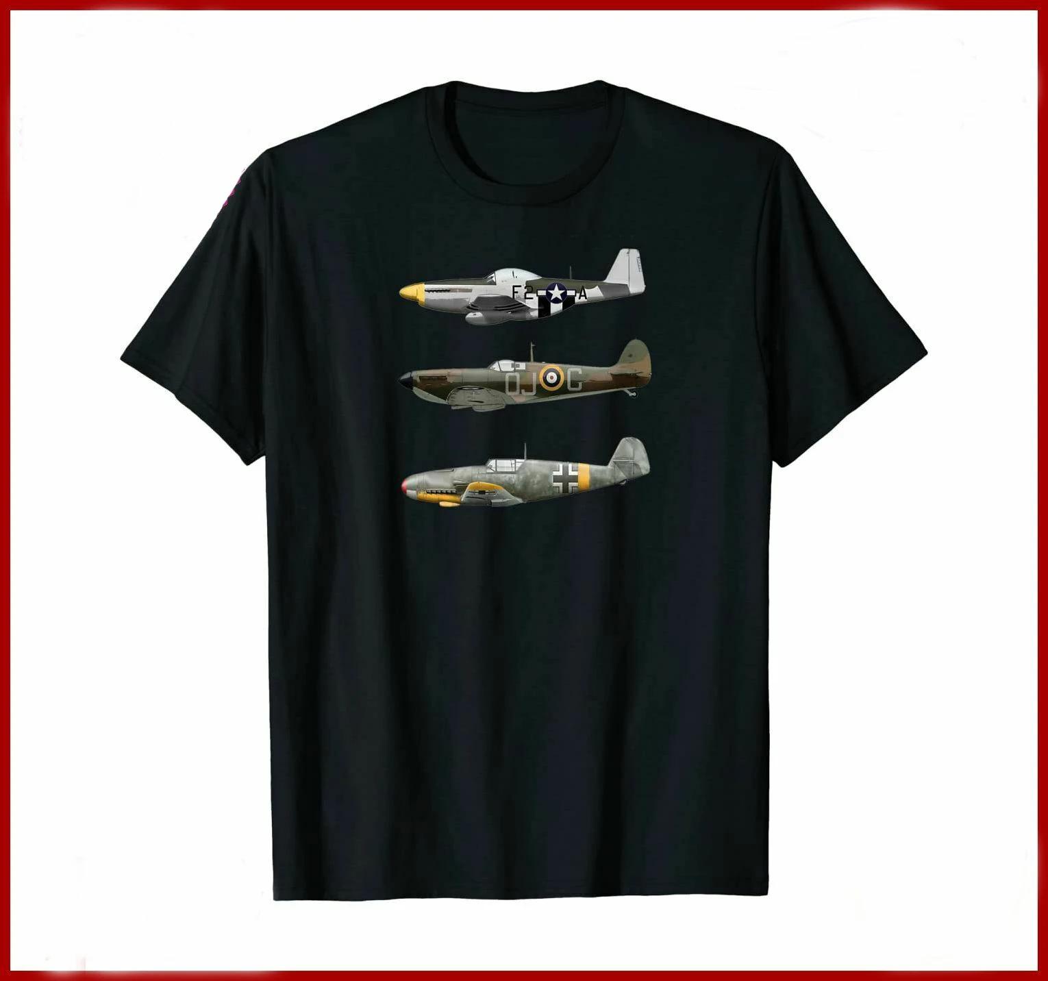 WW2 Famous Planes Spitfire Me109 P41 Fighter TShirt 100 Cotton ONeck Summer Short Sleeve Casual Mens Tshirt Size S3XL S
WW2 Famous Planes Spitfire Me109 P41 Fighter TShirt 100 Cotton ONeck Summer Short Sleeve Casual Mens Tshirt Size S3XL S