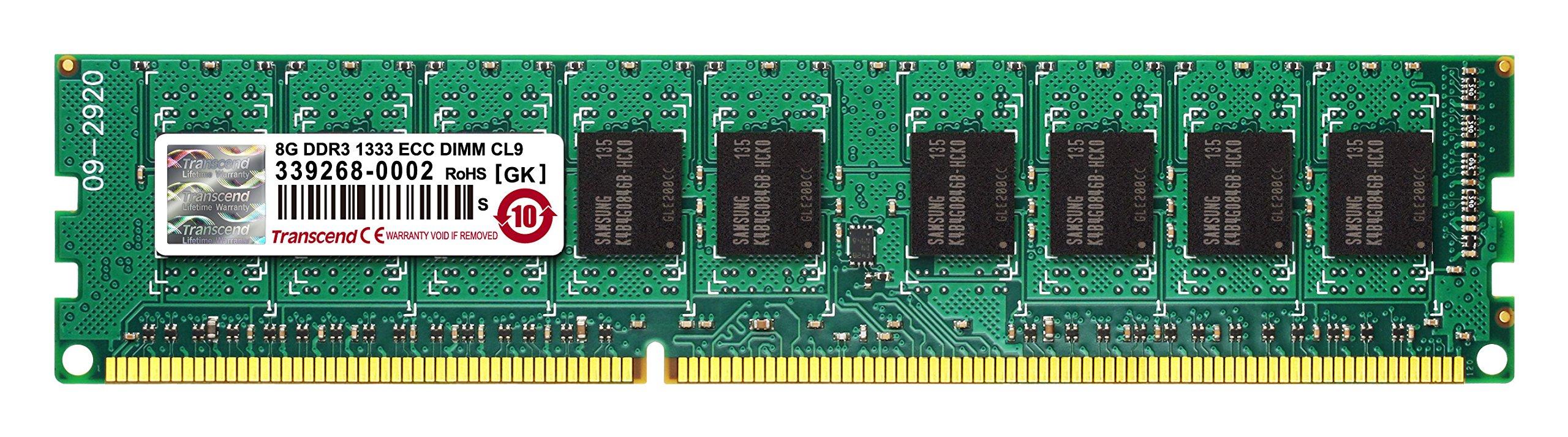 Transcend Server Workstation Memory DDR3 1333 8GB 240pin ECC DIMM TS1GLK72V3H PC3-10600 1.5V
Transcend Server Workstation Memory DDR3 1333 8GB 240pin ECC DIMM TS1GLK72V3H PC3-10600 1.5V