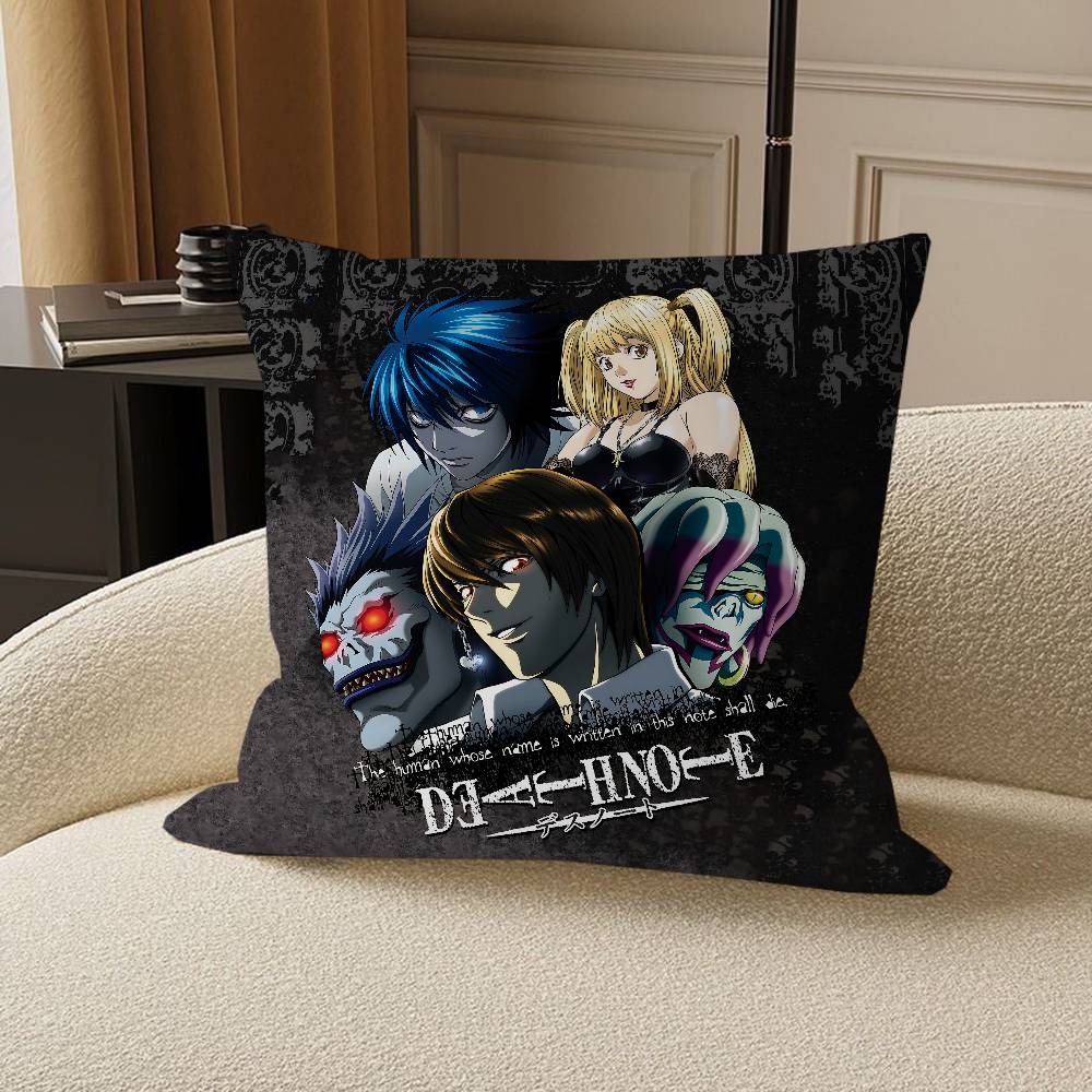 Anime D-Death n-Note Cushion Cover Car Throw Pillow Case For Sofa Car Christmas Gift 40x40cm 45x45cm 12x12Inch
Anime D-Death n-Note Cushion Cover Car Throw Pillow Case For Sofa Car Christmas Gift 40x40cm 45x45cm 12x12Inch