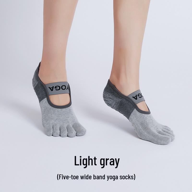 Женские нескользящие носки с пятью пальцами для йоги и пилатеса One Size светло-серый
Женские нескользящие носки с пятью пальцами для йоги и пилатеса One Size светло-серый