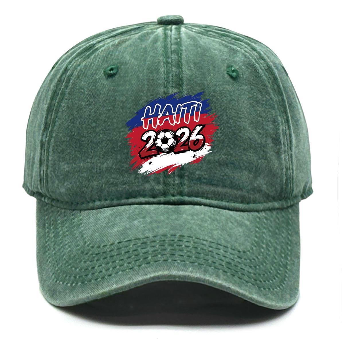 2026 Football Soccer HAITI Flag Printed Baseball Hat , Adjustable Baseball Cap Inelastic Sporting Curved Brim Simple Sun Hat as the picture зелёный
2026 Football Soccer HAITI Flag Printed Baseball Hat , Adjustable Baseball Cap Inelastic Sporting Curved Brim Simple Sun Hat as the picture зелёный