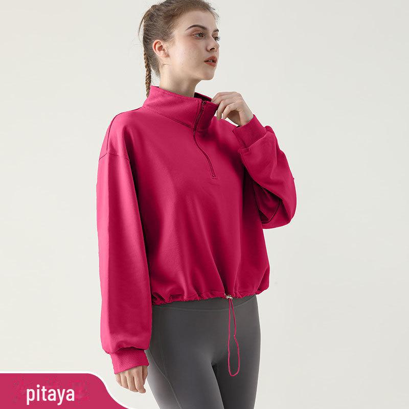 Женская флисовая толстовка для йоги — полумолния, высокий воротник, завязка на шнурок, свободный крой, длинный рукав. Small
Женская флисовая толстовка для йоги — полумолния, высокий воротник, завязка на шнурок, свободный крой, длинный рукав. Small