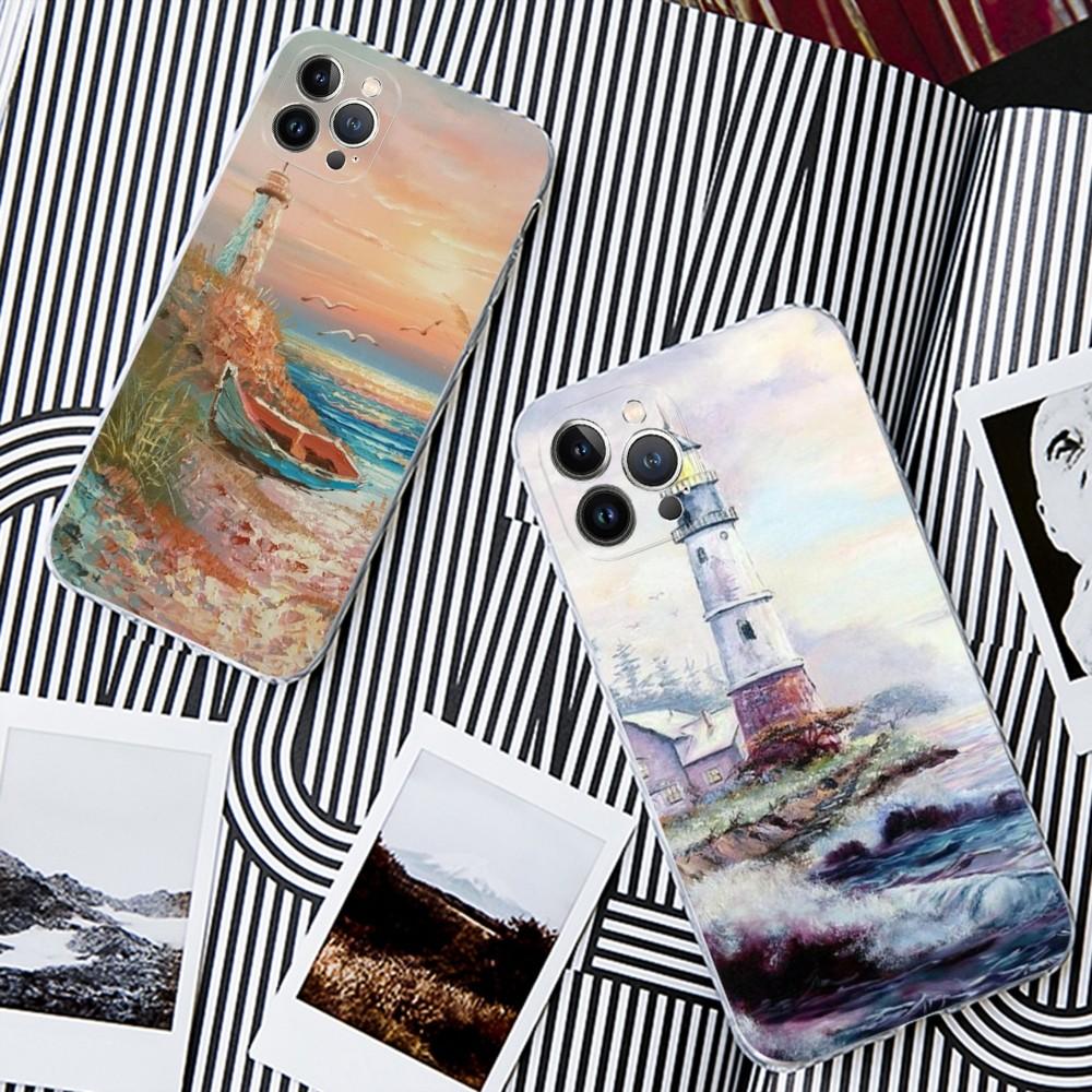 Hand Painted Lighthouse Phone Case For IPhone 11 12 13 14 Mini Pro Max XR X XS TPU Clear Case For 8 7 6 Plus SE 2020
Hand Painted Lighthouse Phone Case For IPhone 11 12 13 14 Mini Pro Max XR X XS TPU Clear Case For 8 7 6 Plus SE 2020