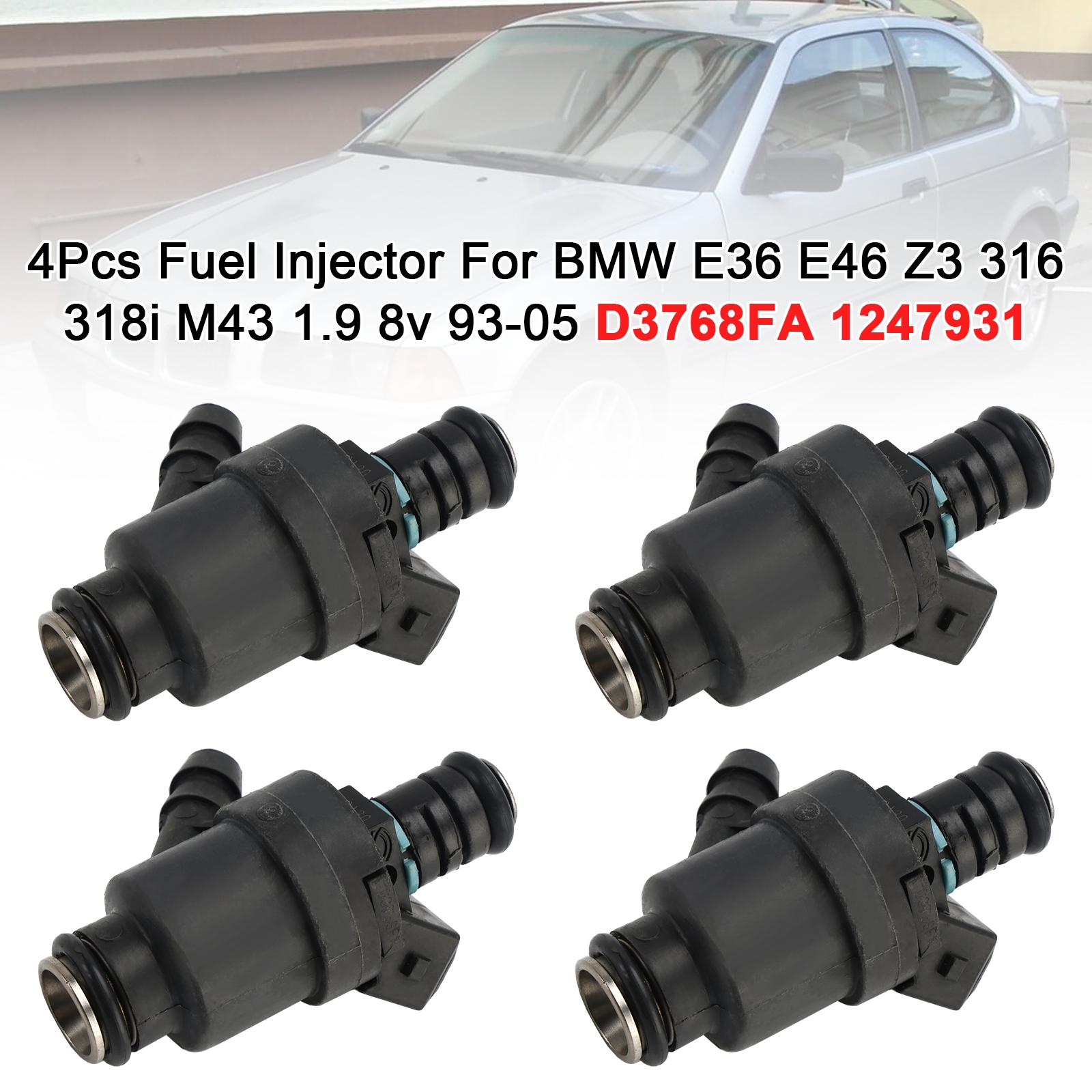 4Pcs Fuel Injector For BMW E36 E46 Z3 316 318i M43 1.9 8v 93-05 D3768FA 1247931
4Pcs Fuel Injector For BMW E36 E46 Z3 316 318i M43 1.9 8v 93-05 D3768FA 1247931