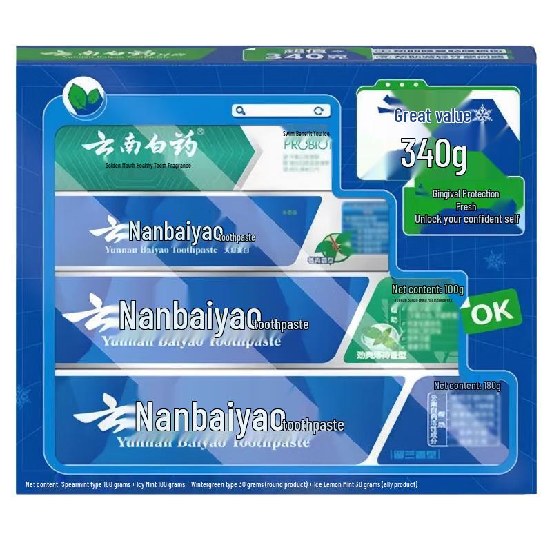 Yunnan Baiyao Probiotic Fresh Breath Toothpaste Combo
Yunnan Baiyao Probiotic Fresh Breath Toothpaste Combo