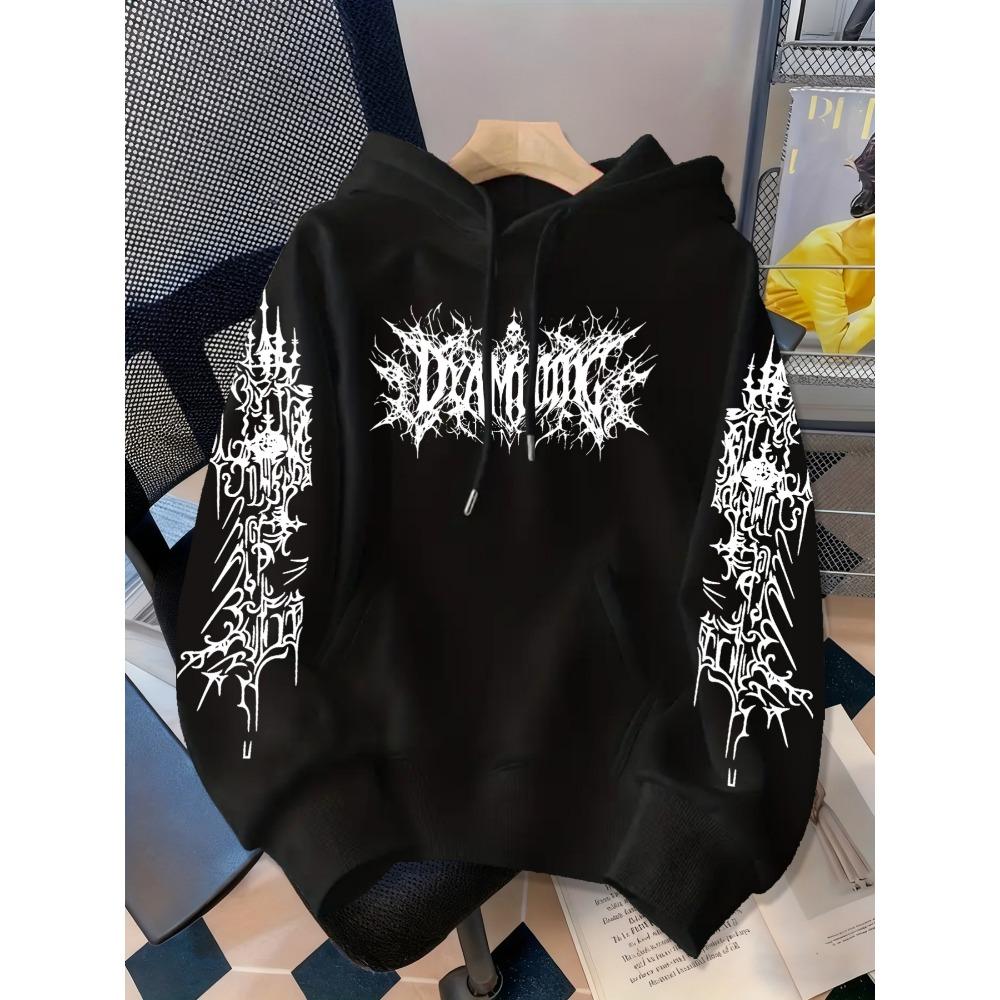 American Dark Thorn Letter Sweatshirt, Unisex Loose Fit Trendy Casual Top, Streetwear Retro Fashion Hoodie S
American Dark Thorn Letter Sweatshirt, Unisex Loose Fit Trendy Casual Top, Streetwear Retro Fashion Hoodie S
